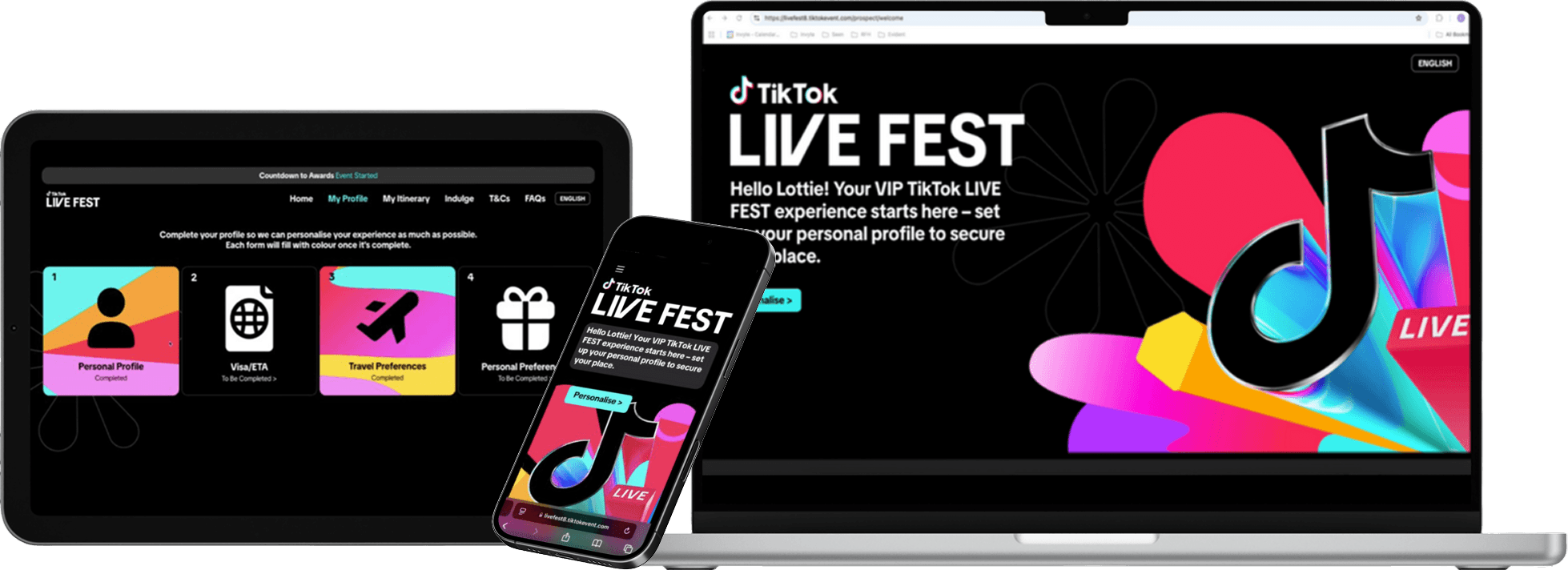 TikTok Event Space - All Devices View
